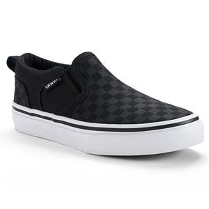 Vans Asher Boys' Checkered Skate Shoes
