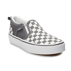 Boys Grey Vans Kids Kohl S - black and red checkered vans roblox