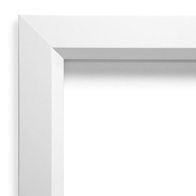 Amanti Art Wall White Square Wall Mirror