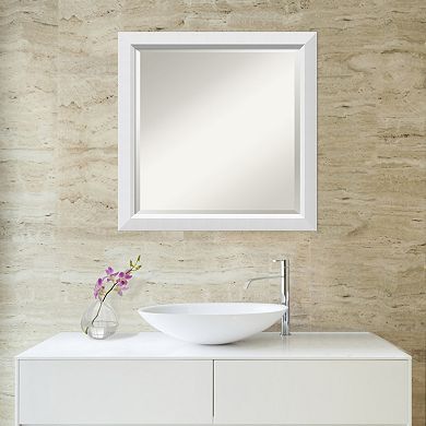 Amanti Art Wall White Square Wall Mirror