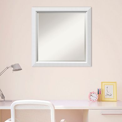 Amanti Art Wall White Square Wall Mirror