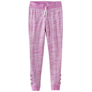 Girls 7-16 & Plus Size SO® Space-Dyed Lattice Hem Jogger Pants