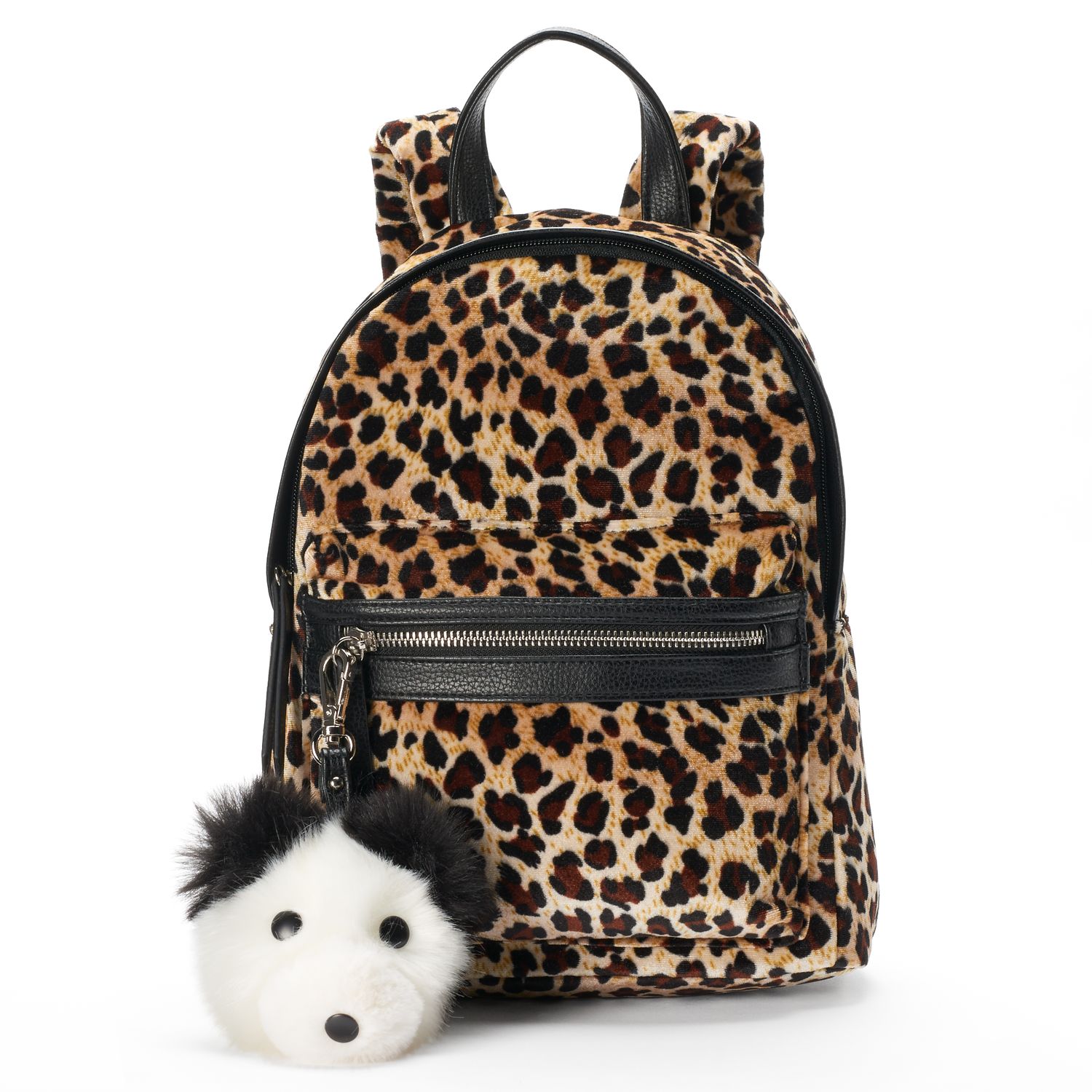 mini leopard backpack