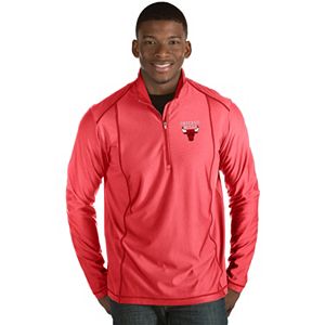 Men's Antigua Chicago Bulls Tempo Quarter-Zip Pullover