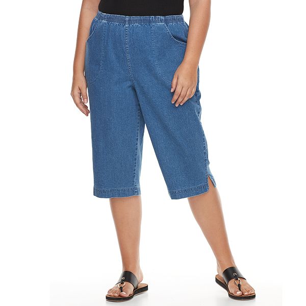 Plus Size Croft & Barrow® Vented Skimmer Capris