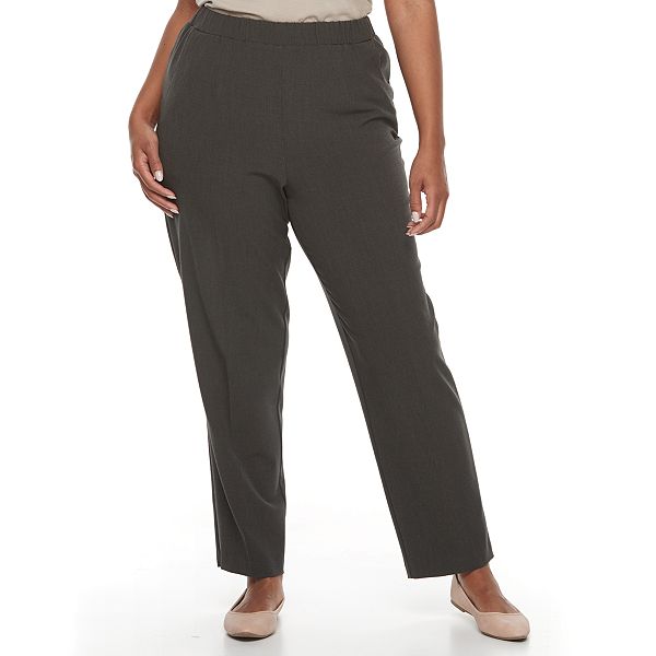 Plus Size Croft & Barrow® Polished PullOn Pants