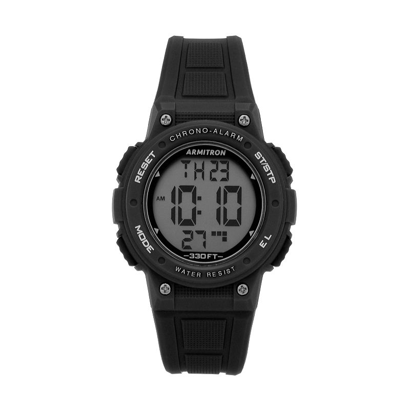 Armitron Womens Digital Chronograph Sport Watch, Size: Large, Black