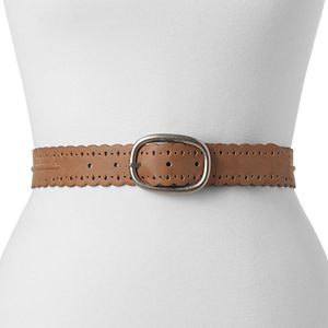 Women's Relic Scalloped Trim Perforated Reversible Belt