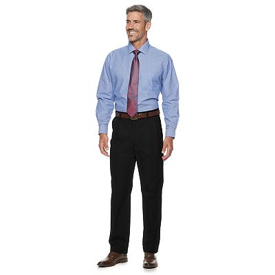 Men's Croft & Barrow Relaxed-Fit Easy-Care Stretch Pleated Casual Pants