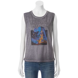 Juniors' Star Wars Classic Muscle Graphic Tank