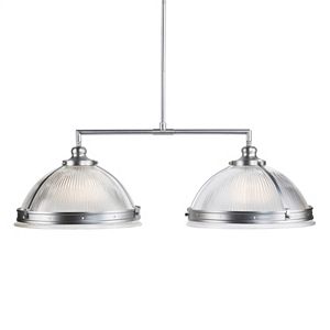 Elmcroft Chrome Finish Double Pendant Ceiling Lamp