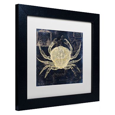 Trademark Fine Art Maritime Blues III Black Framed Wall Art