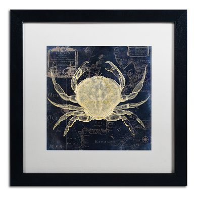 Trademark Fine Art Maritime Blues III Black Framed Wall Art