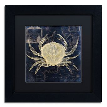 Trademark Fine Art Maritime Blues III Black Framed Wall Art