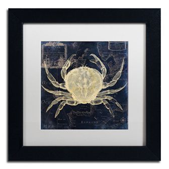 Trademark Fine Art Maritime Blues III Black Framed Wall Art