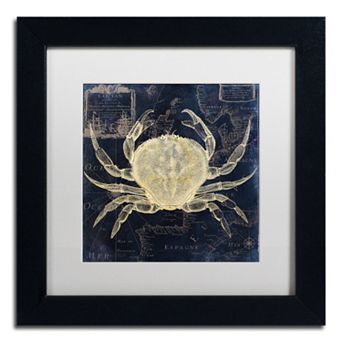 Trademark Fine Art Maritime Blues III Black Framed Wall Art