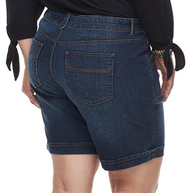 Plus Size Gloria Vanderbilt Keegan Jean Shorts