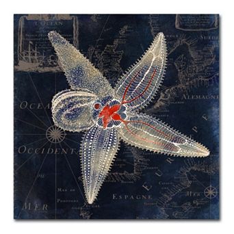 Trademark Fine Art Maritime Blues IV Canvas Wall Art