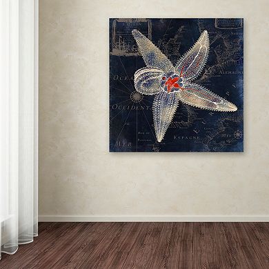 Trademark Fine Art Maritime Blues IV Canvas Wall Art