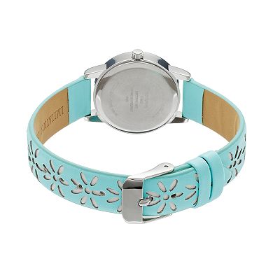 Women's Floral Perforated Watch