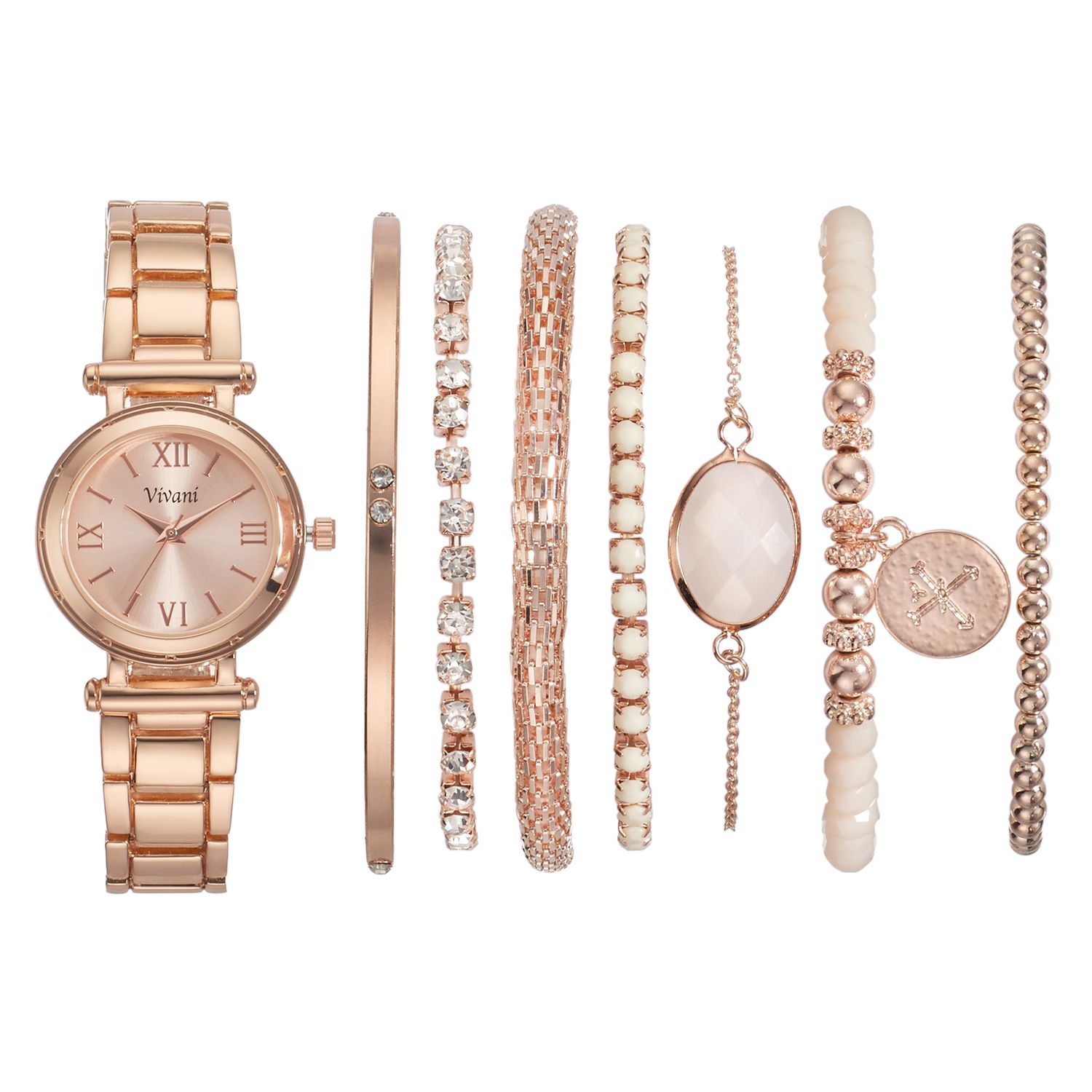 elvitario watch and bracelet set