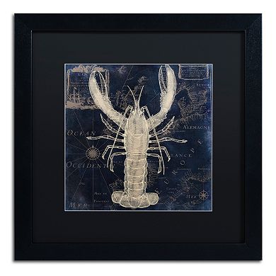 Trademark Fine Art Maritime Blues II Black Framed Wall Art