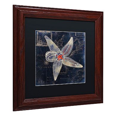 Trademark Fine Art Maritime Blues IV Framed Wall Art