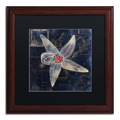 Trademark Fine Art Maritime Blues IV Framed Wall Art