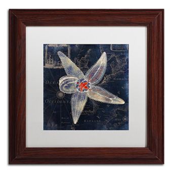 Trademark Fine Art Maritime Blues IV Framed Wall Art