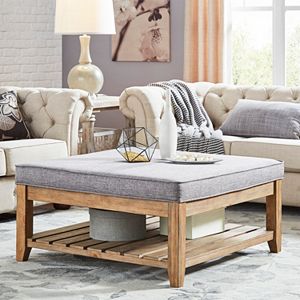 HomeVance Upholstered Coffee Table