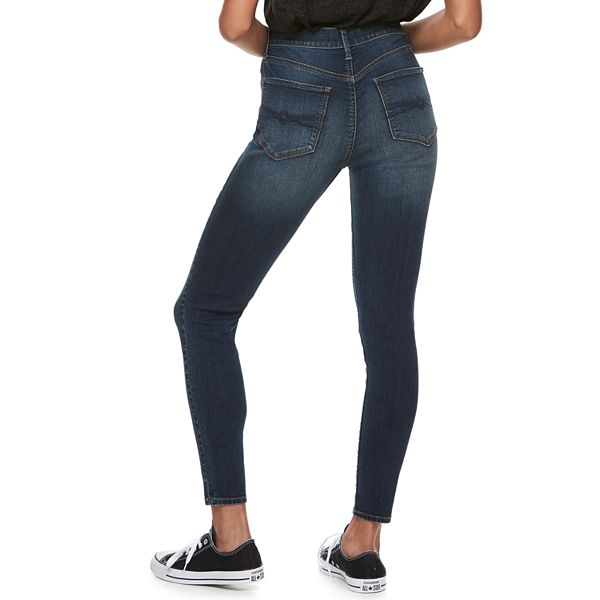 mudd flx stretch high rise ankle jegging