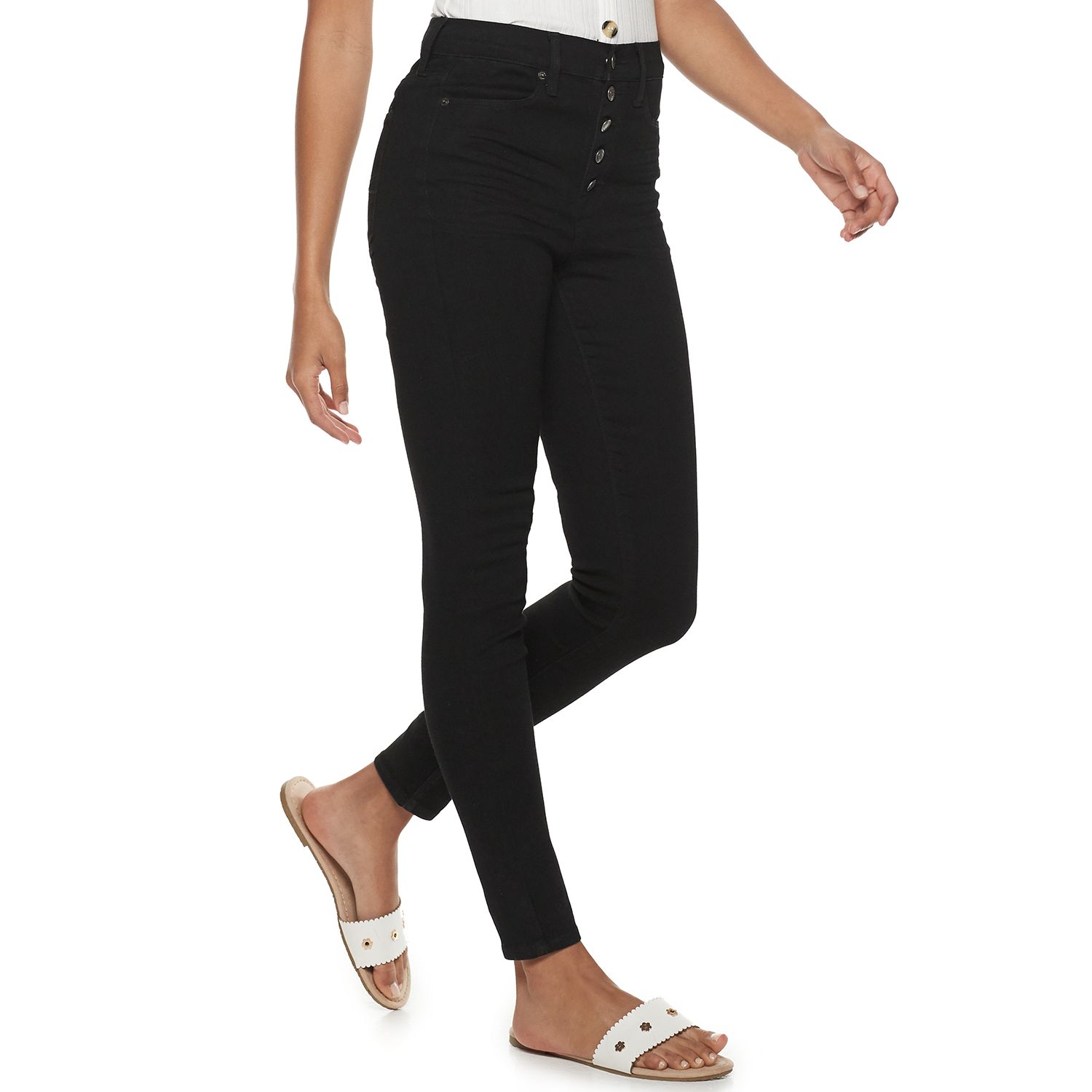 kohls black jeans womens