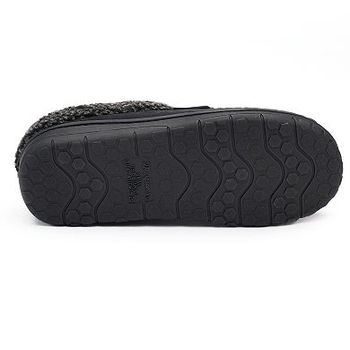 Dearfoams Men's Microsuede Whipstitch Clog Slippers