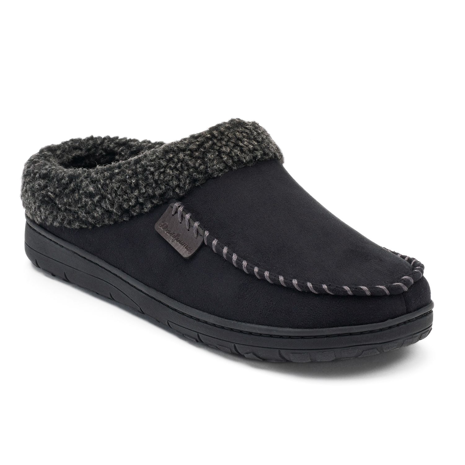 mens dearfoam clog slippers