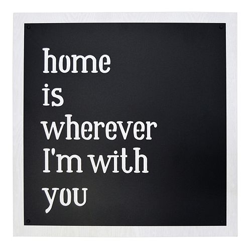 New View Home  is Wherever  I m  With You  Framed Wall  Art 