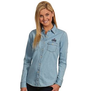 Women's Antigua Los Angeles Clippers Chambray Shirt