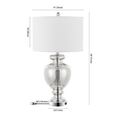 Safavieh Morocco Mercury Glass Table Lamp 2-piece Set