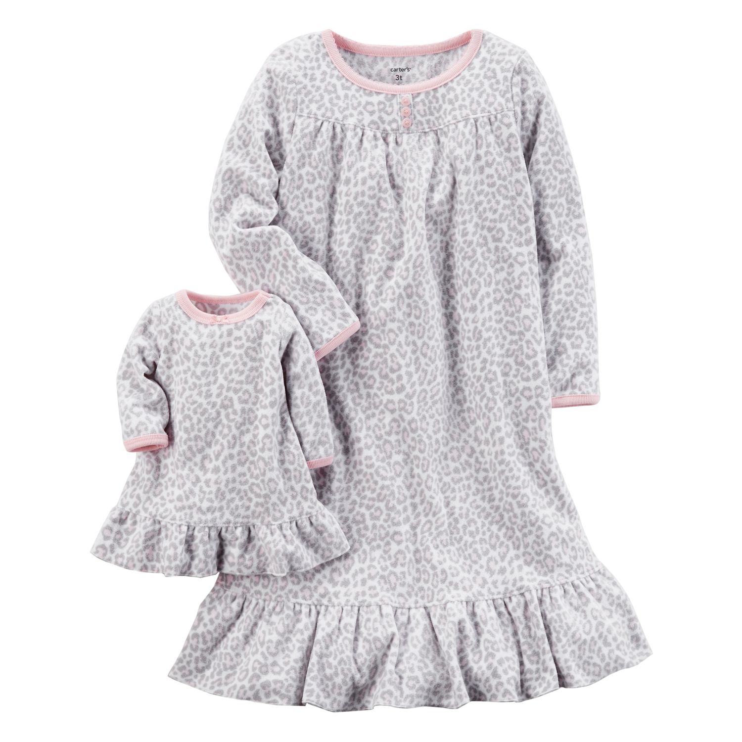 girls fleece nightdress