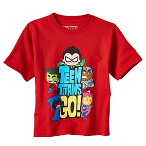 Boys 4-7 Teen Titans Robin, Starfire, Beast Boy, Raven & Cyborg Graphic Tee