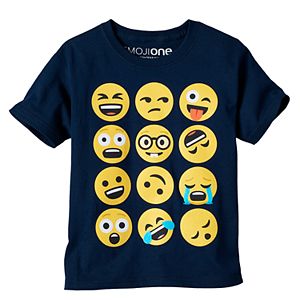 Boys 4-7 Emoji Faces Graphic Tee