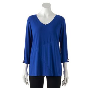 Women's Dana Buchman Seamed V-Neck Top