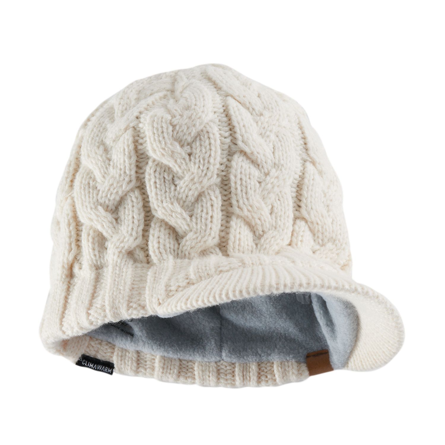 women's adidas crystal cable knit brimmer beanie