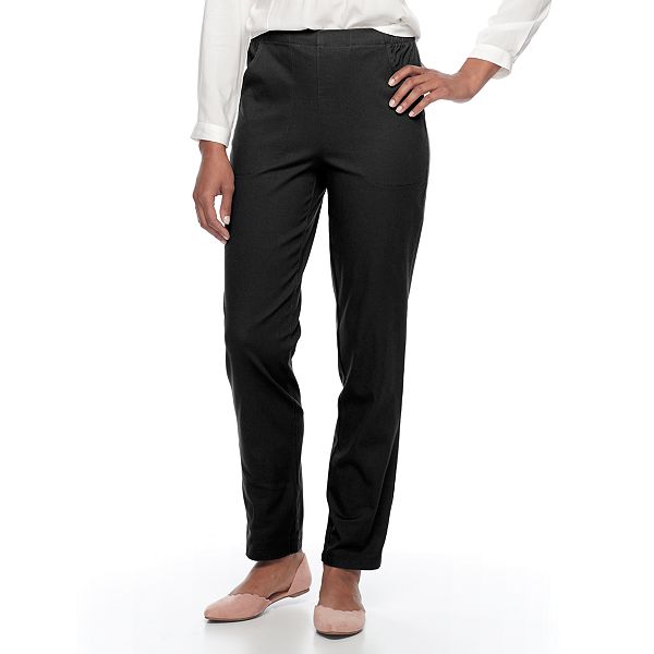 NWT WOMEN'S CROFT & Barrow Soft Effortless Stretch Straight Leg Mid Rise  Pants $17.00 - PicClick