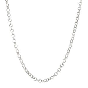 Sterling Silver Rolo Chain Necklace - 16 in.