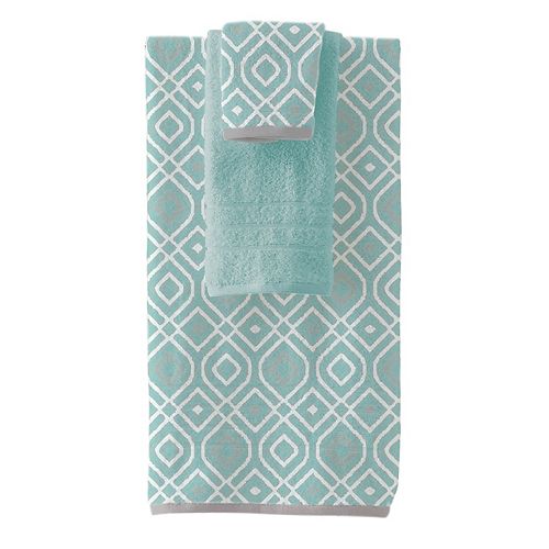 Pacific Coast Textiles Oxford 6piece Yarn Dyed Bath Towel Set