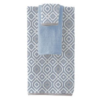Pacific Coast Textiles Oxford 6 pc Yarn Dyed Bath Towel Set