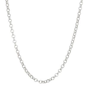 Sterling Silver Rolo Chain Necklace - 20 in.