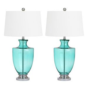 Safavieh Desiree Glass Table Lamp 2-piece Set