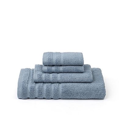 Pacific Coast Textiles Vines 6-piece Yarn Dyed Organic Bath Towel Set