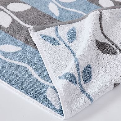 Pacific Coast Textiles Vines 6-piece Yarn Dyed Organic Bath Towel Set